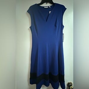 Blue and black business casual dress from NY&C